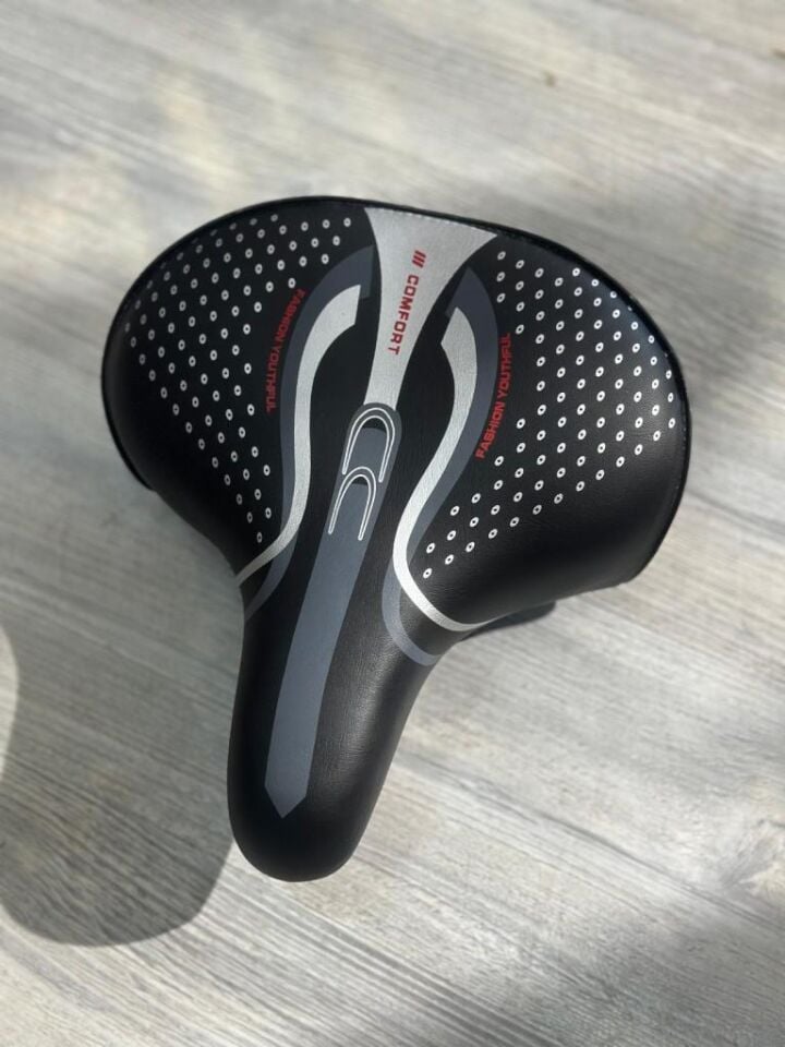 Bisiklet Sele Ultra Geniş E-Bike Uyumlu Yaylı 27 x 24 CM