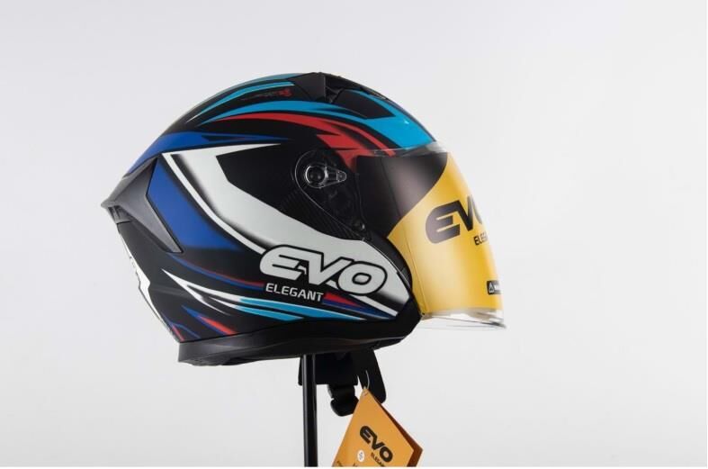 EVO ELEGANT 528 ÇENESİZ GÖZLÜKLÜ MOTOSİKLET KASKI S - SİYAH/KIRMIZI