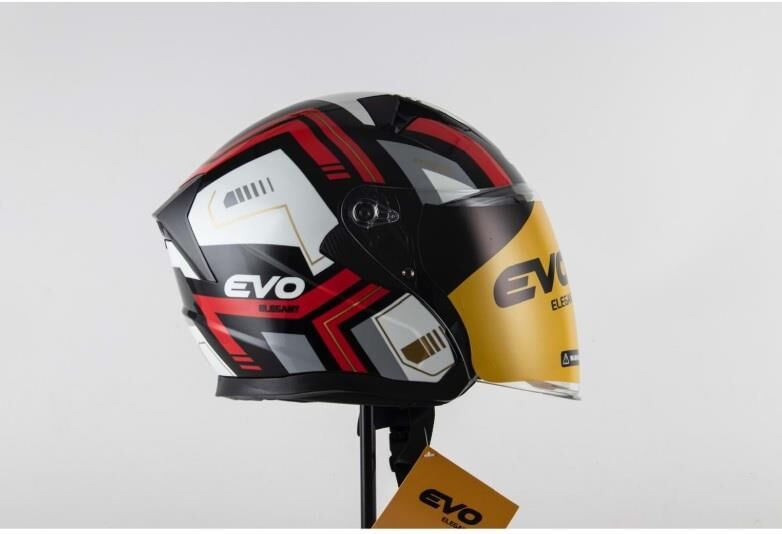 EVO ELEGANT 528 ÇENESİZ GÖZLÜKLÜ MOTOSİKLET KASKI