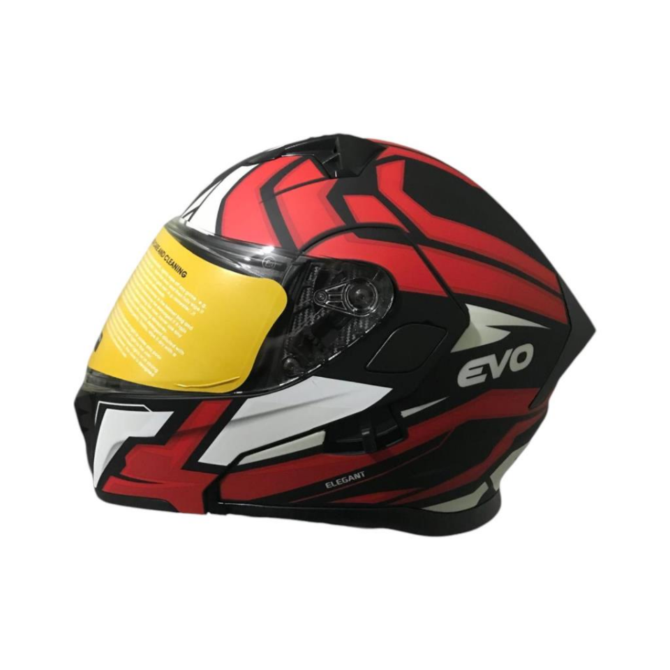 EVO506 ELEGANT FULLFACE ÇENEDEN AÇILIR MOTOSİKLET KASKI GRİ