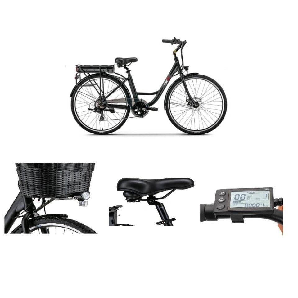 RKS ZF10 250W 36V SEPETLİ ŞEHİR TUR ELEKTRİKLİ BİSİKLET