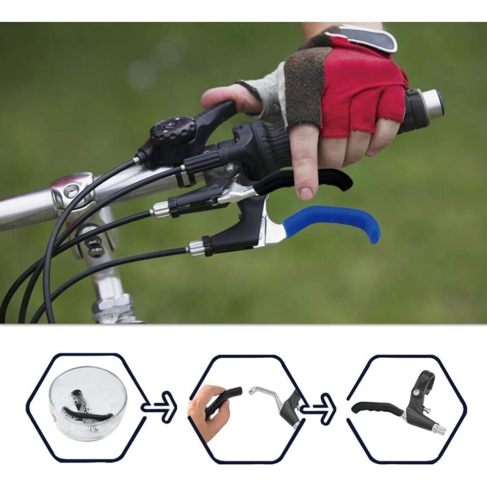 Silikon Fren Elciği, Fren Kolu Koruyucu, Bisiklet, Scooter Uyumlu