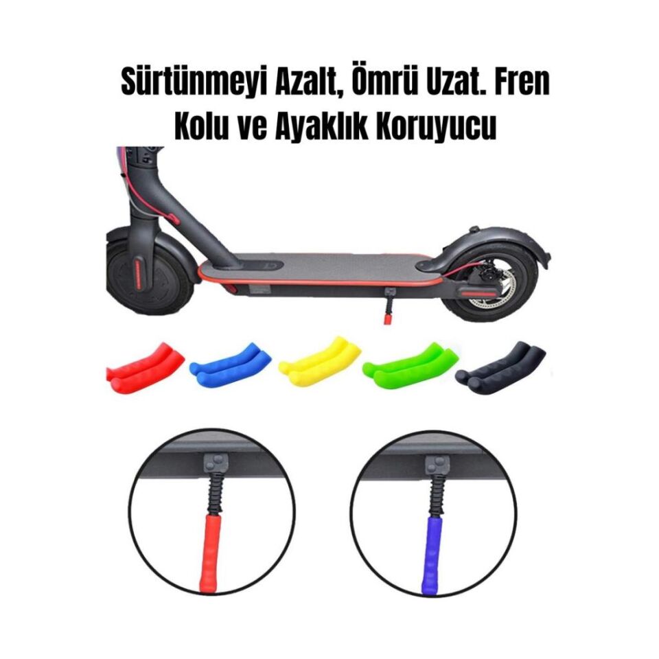 Silikon Fren Elciği, Fren Kolu Koruyucu, Bisiklet, Scooter Uyumlu