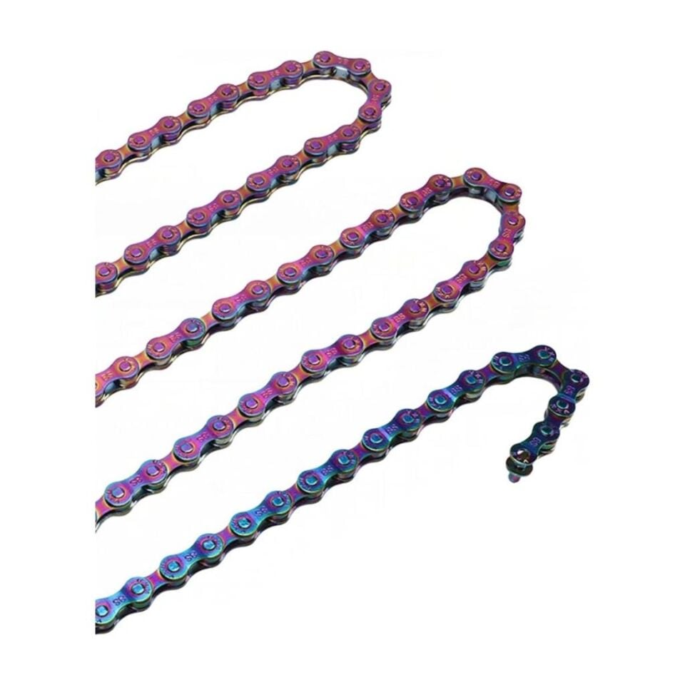 8 Li MTB Bisiklet Zincir İNDEX Rainbow PASLANMAZ