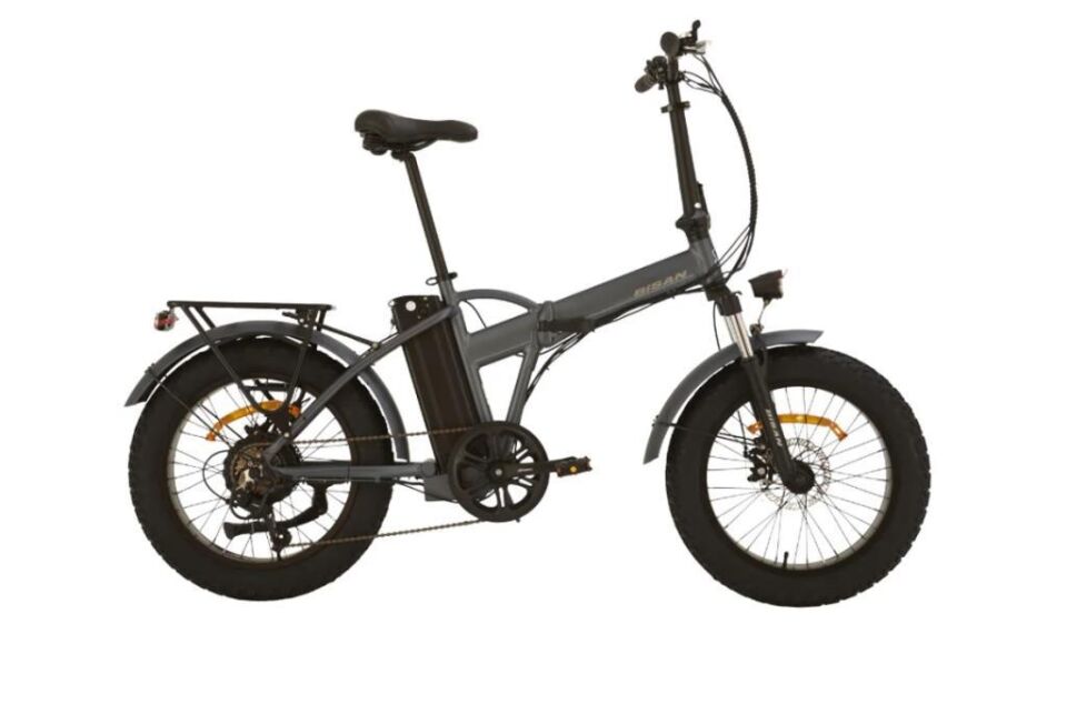 Bisan E-Folding F3 Kalın Teker Katlanır Elektrikli Bisiklet