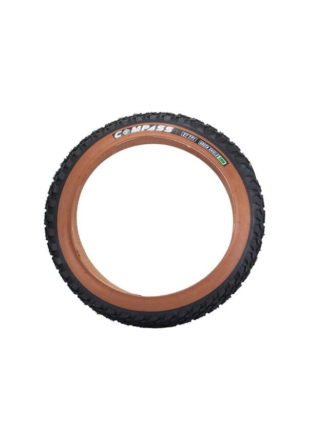 Compass 20x4.0 3mm Zırhlı Dişli FatBike Bisiklet Dış Lastik Amber