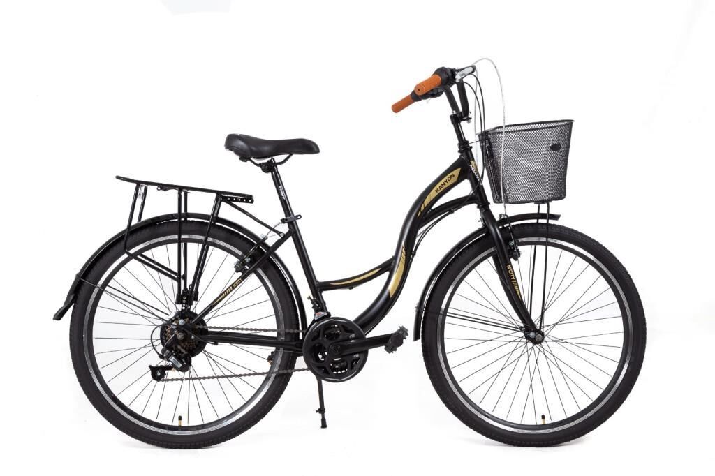 TOTEM 26 JANT 21 VİTES ÇAMURLUK BAGAJLI ŞEHİR TUR BİSİKLETİ BEJ/KAHVERENGİ