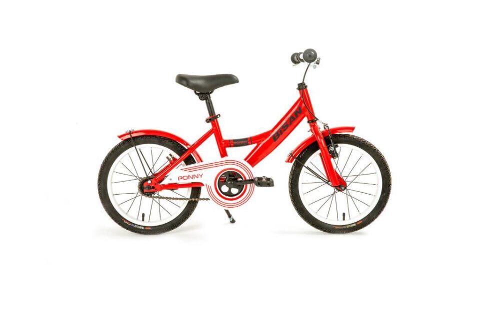 Bisan Ponny 16 Jant Kontra Pedal ( 4-7 Yaş ) Çocuk Bisikleti KIRMIZI