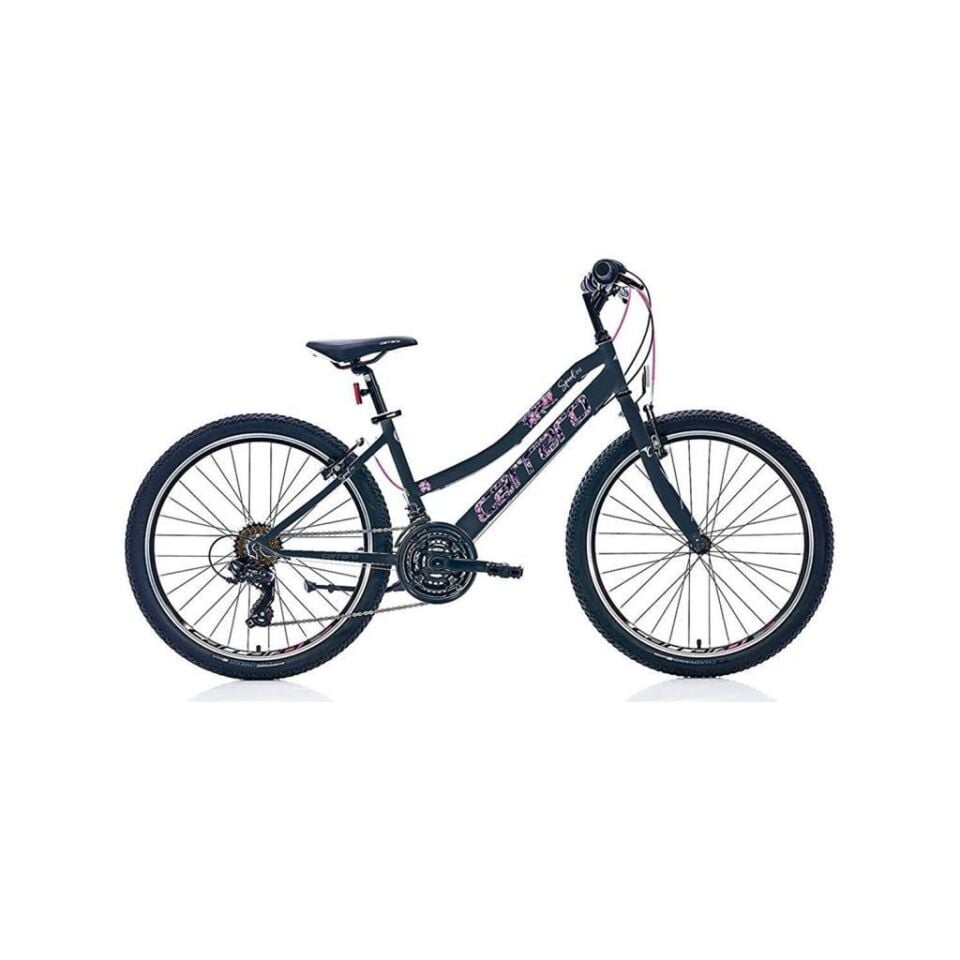 Carraro Speed 242 24 Jant 21-Vites Dağ Çocuk Bisikleti 2026 SİYAH/PEMBE