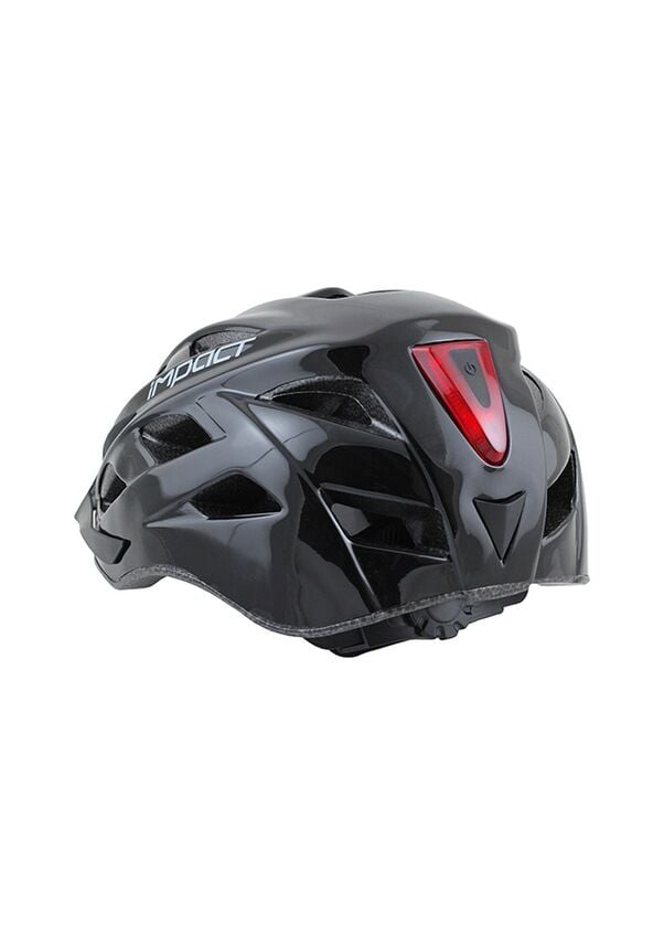 İmpact Commur Işıklı Bisiklet Kaskı PARLAK Siyah özel seri