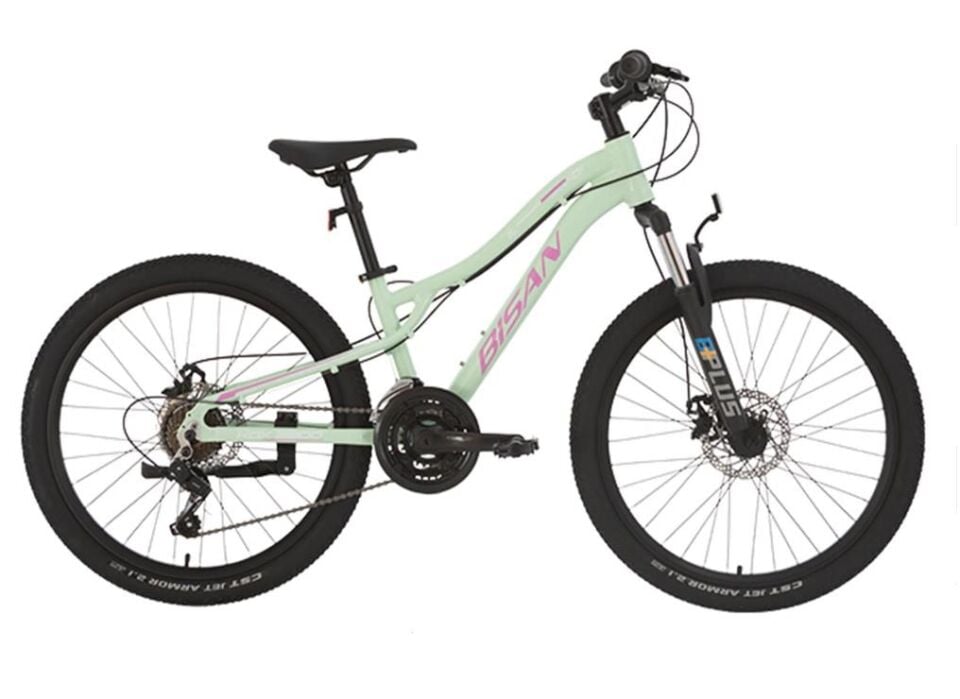 Bisan KDX 2800 MD 24 Jant 21 Vites Çocuk Dağ Bisikleti 2026 MİNT YEŞİL